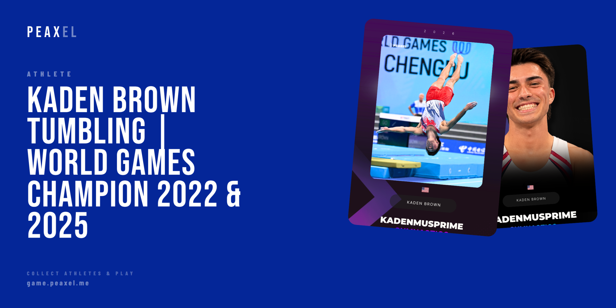 Kaden Brown: Back-to-Back World Games Tumbling Champion from Utah | Peaxel