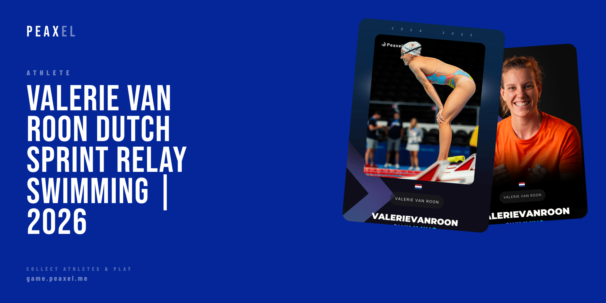 Valerie van Roon and Dutch Sprint Relay Swimming | Global Expansion 2026 | Peaxel