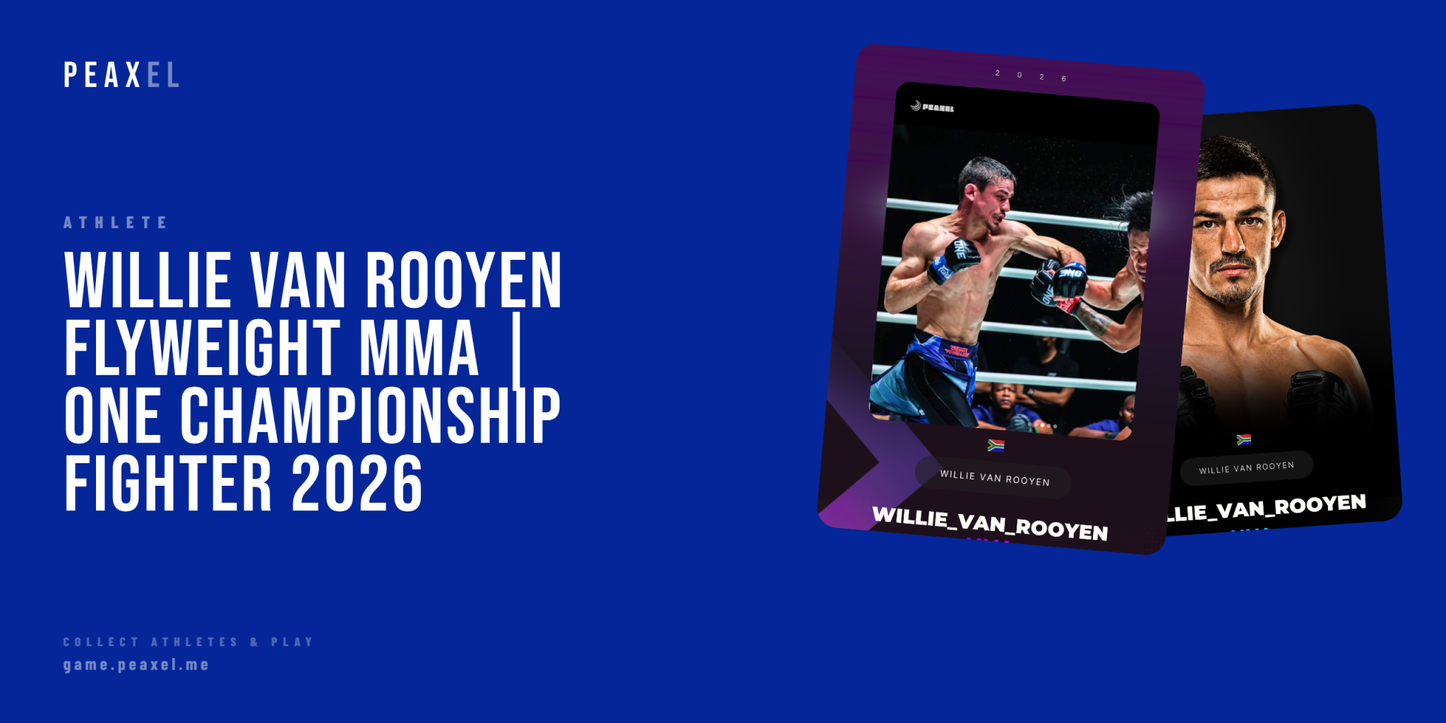 Willie van Rooyen: South Africa's Flyweight MMA Champion Taking on ONE Championship | Peaxel