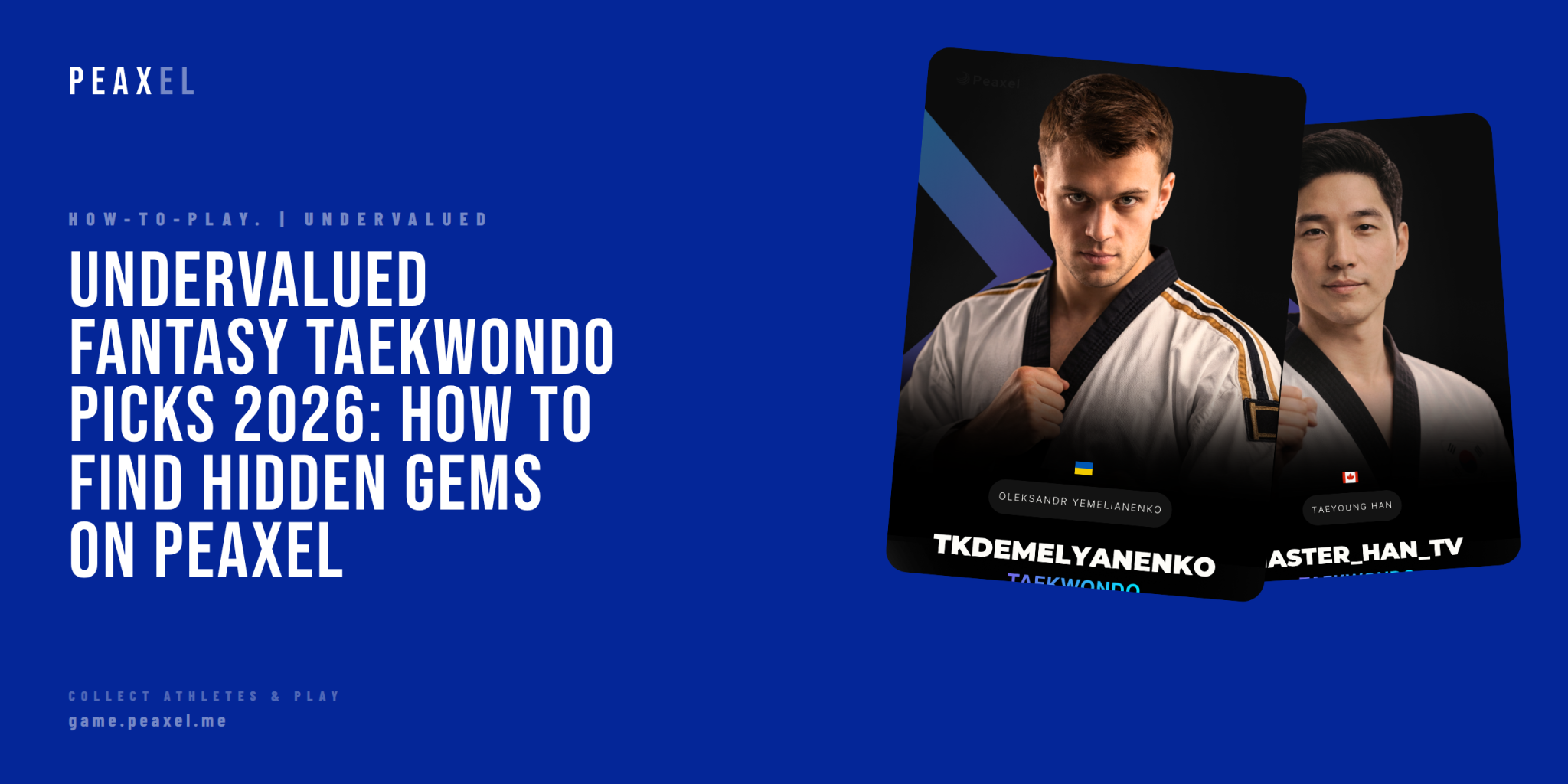 Undervalued Fantasy Taekwondo Picks 2026: How to Find Hidden Gems on Peaxel | Peaxel