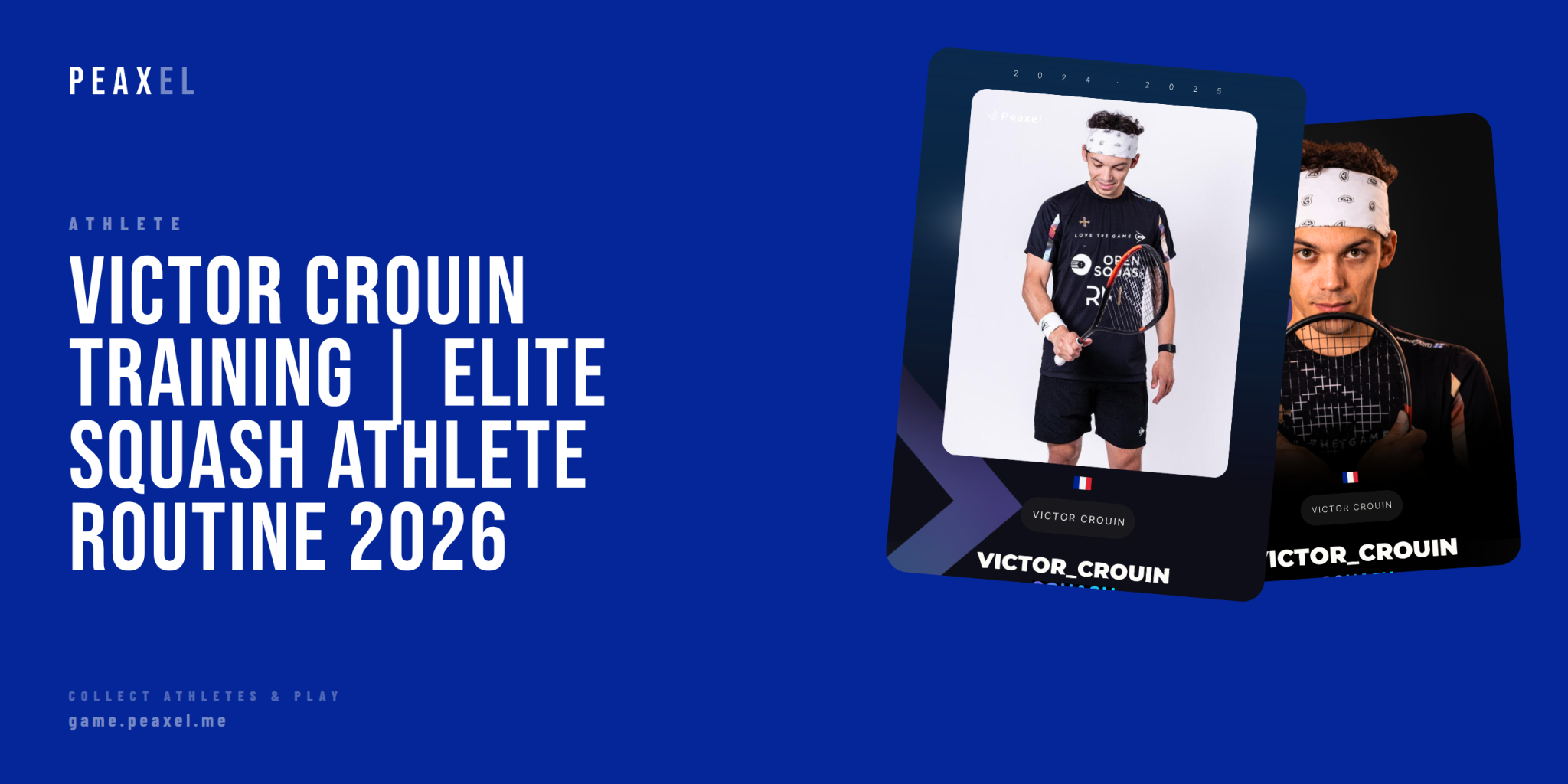 Victor Crouin Training Life: Inside the Daily Routine of a World-Class Squash Player | Peaxel