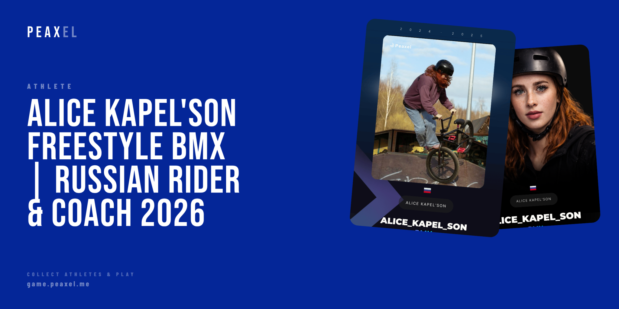 Alice Kapel'son: Russian Freestyle BMX Rider & Coach Building the Sport in Saint Petersburg | Peaxel