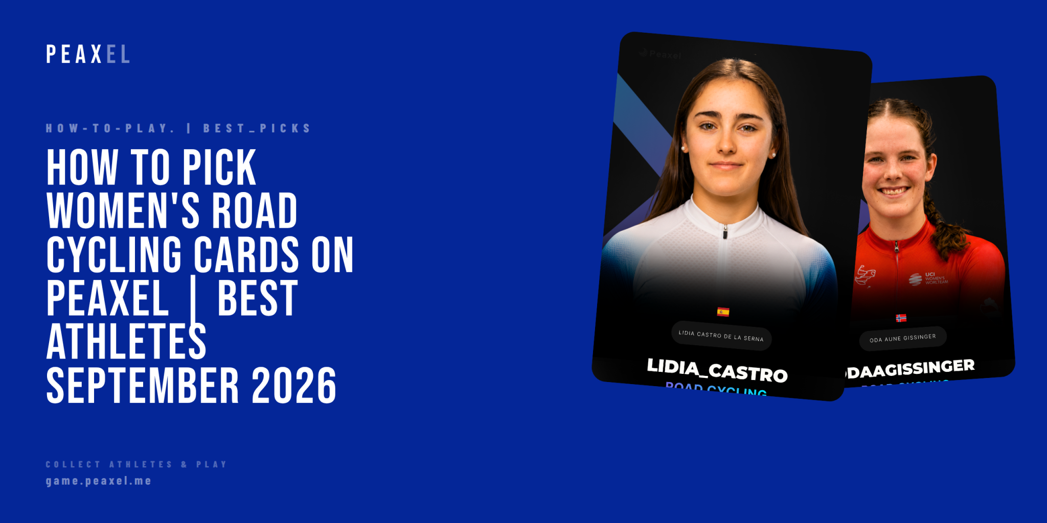 How to Pick Women's Road Cycling Cards on Peaxel | Best Athletes September 2026 | Peaxel