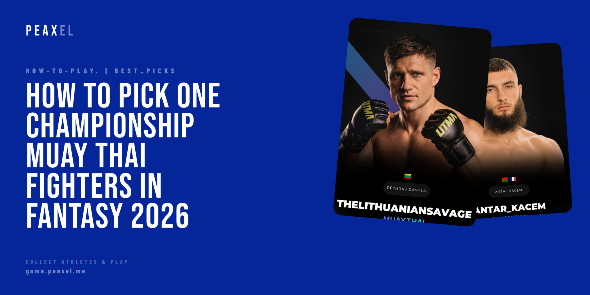 How to Pick ONE Championship Muay Thai Fighters in Fantasy 2026 | Peaxel